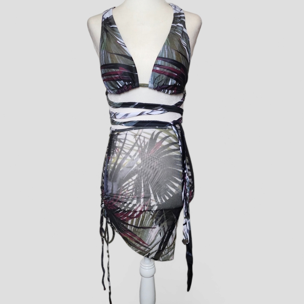 Tropical (3) )Piece Women's Swimsuit Set